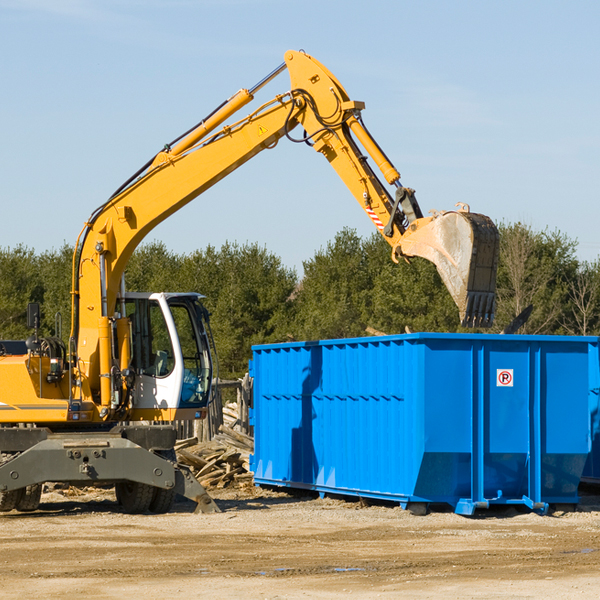 what size residential dumpster rentals are available in Highland NY